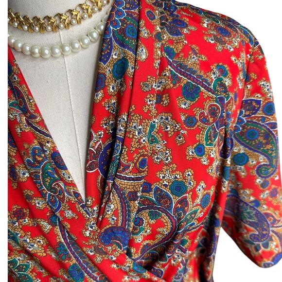 Vintage wrap blouse - Picture 2 of 7